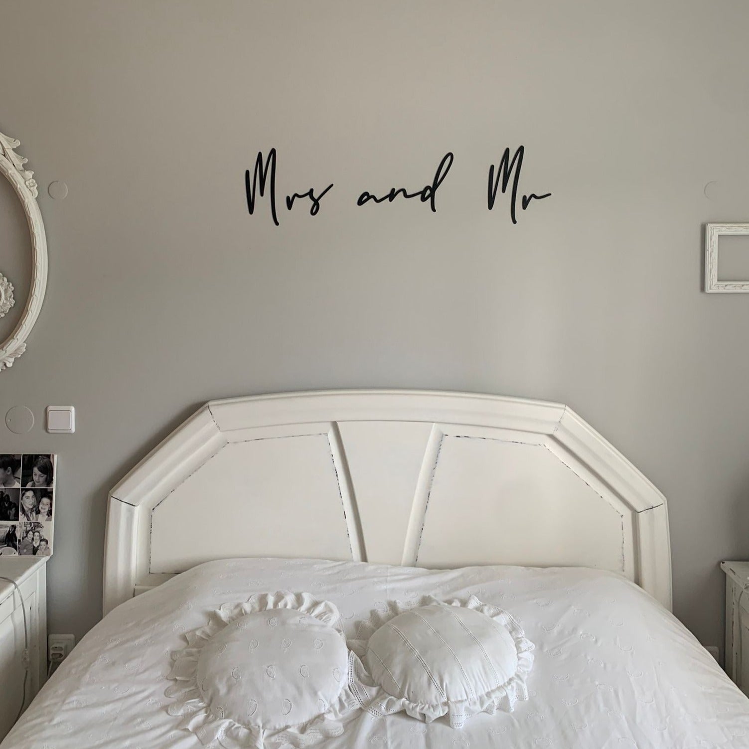 Mrs and Mr Metal Wall Art